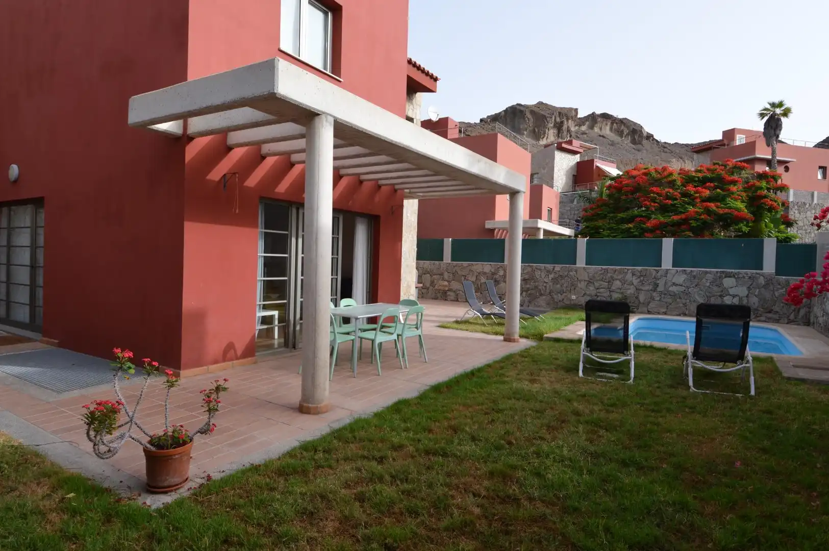 Jardín de Casa o chalet en venta en Mogán con Aire acondicionado, Jardín privado y Terraza