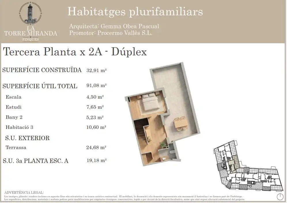 Dúplex d'obra nova amb terrassa en venda a Carrer Montseny 19, imagen 3