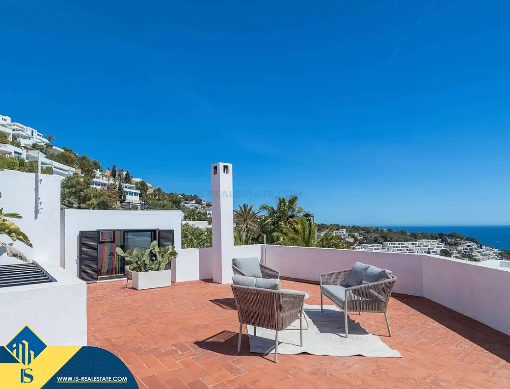 Terrassa de Casa o xalet en venda en Santa Eulària des Riu amb Terrassa, Piscina i Moblat