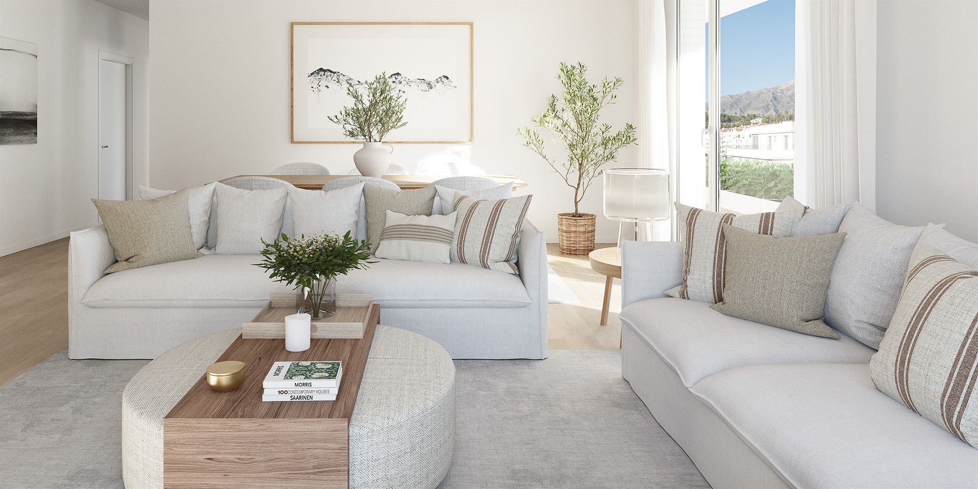 Sala d'estar de Apartament en venda en Marbella amb Aire condicionat, Terrassa i Traster