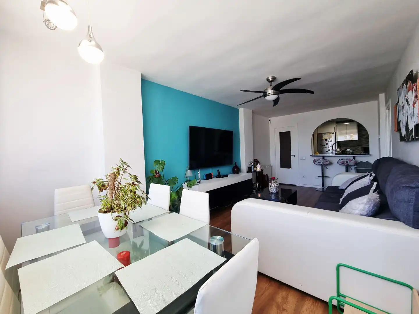 Wohnzimmer von Wohnung zum Verkauf in Fuenlabrada mit Klimaanlage, Heizung und Terrasse
