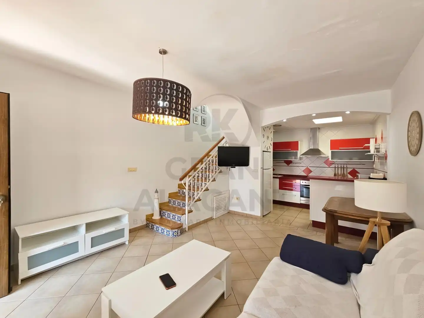 Sala de estar de Casa o chalet en venta en Santa Pola con Aire acondicionado, Terraza y Trastero
