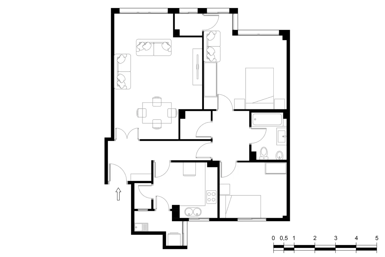 Flat with lift for sale in Alameda de Capuchinos, imagen 2