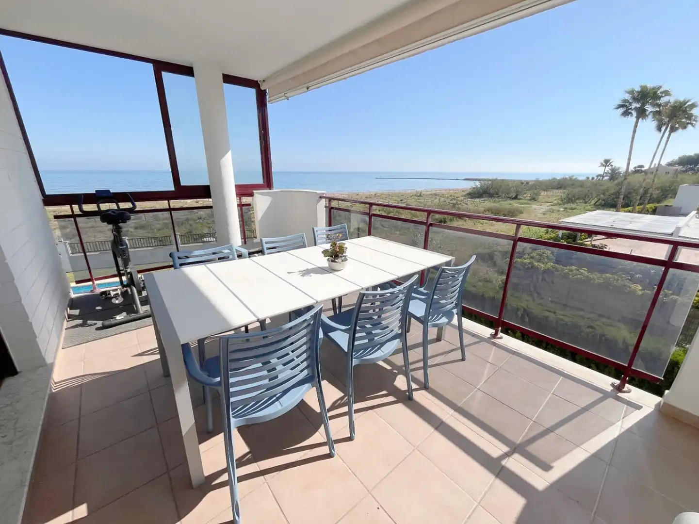 Terrasse von Wohnungen zum Verkauf in Dénia mit Klimaanlage, Heizung und Privatgarten