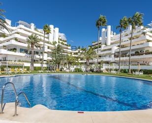 Exterior view of Flat for sale in Marbella  with Air Conditioner, Terrace and Storage room