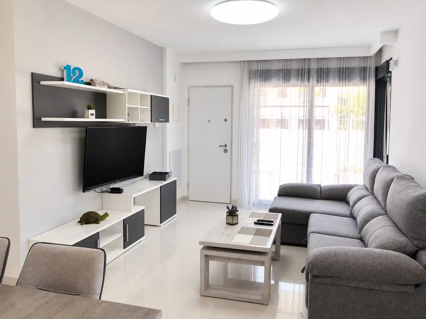 Living room of Houses for rent in Pilar de la Horadada  with Air Conditioner, Terrace and Swimming Pool