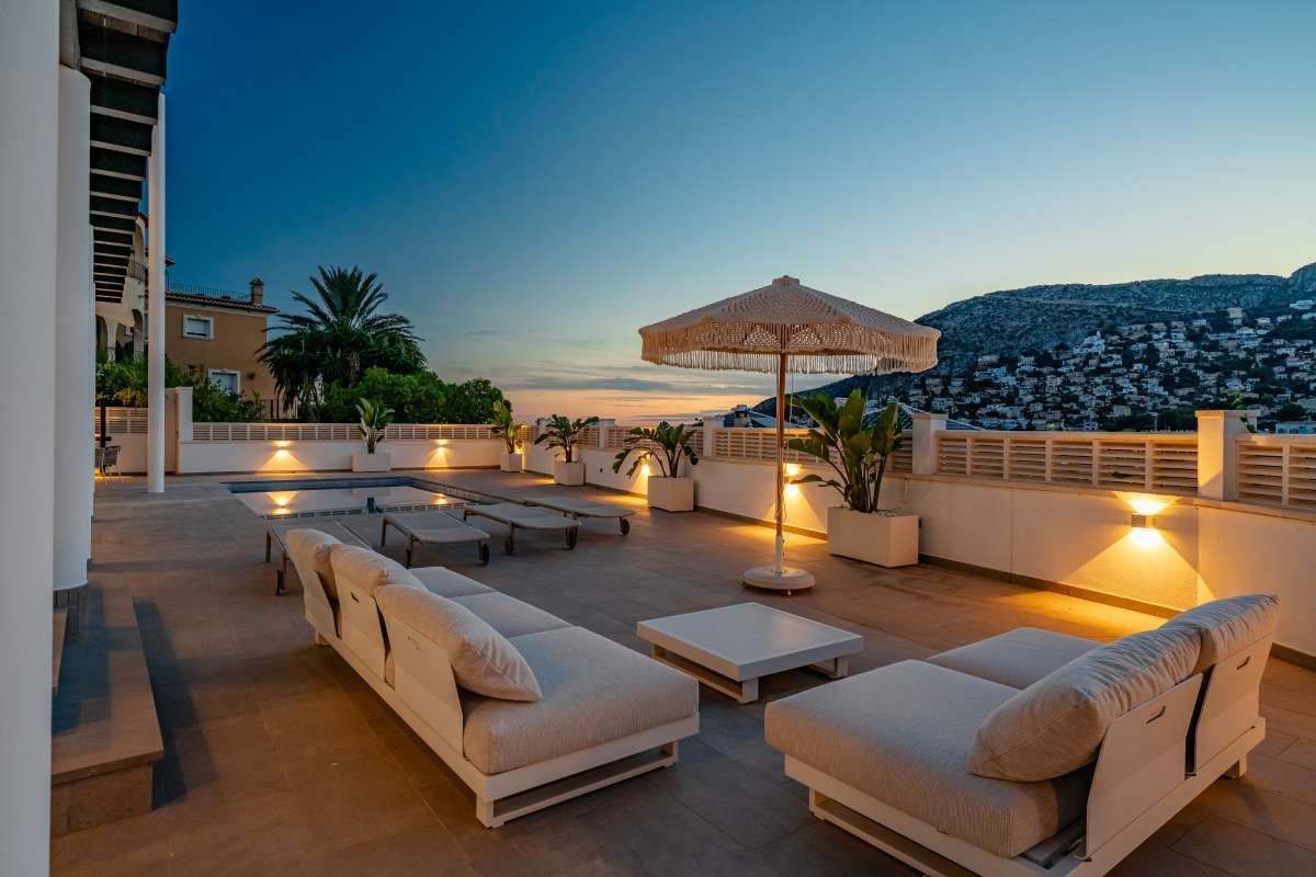 Terrassa de Casa o xalet en venda en Calpe / Calp amb Aire condicionat, Jardí privat i Traster