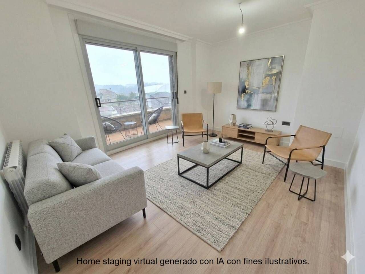 Living room of Attic for sale in Salvaterra de Miño  with Heating, Terrace and Storage room