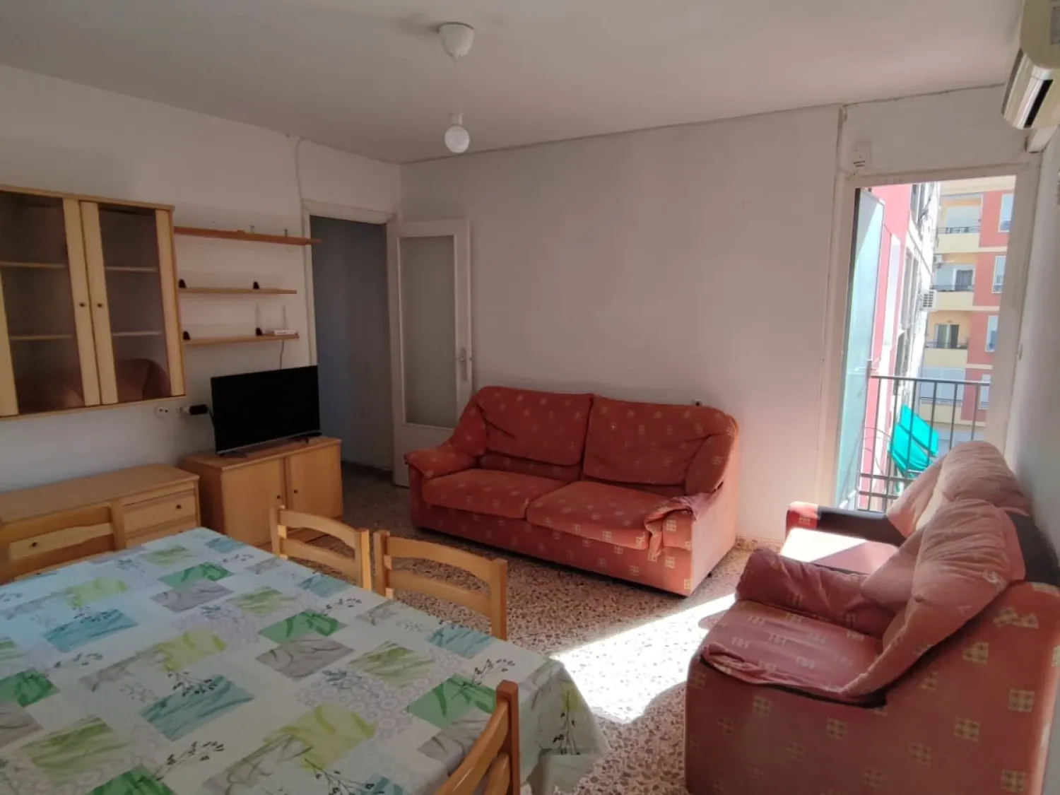 Sala d'estar de Pis en venda en  Murcia Capital amb Moblat, Rentadora i Balcó