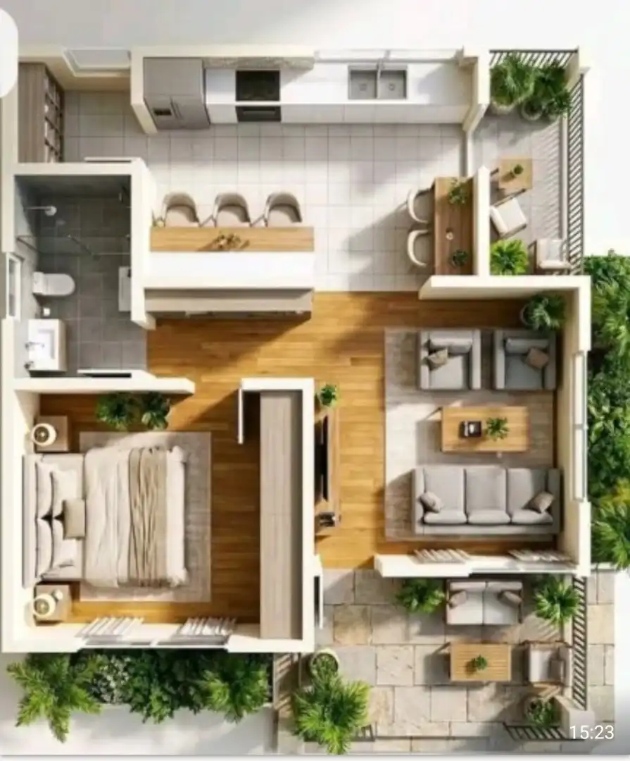 Wohnzimmer von Wohnung zum Verkauf in Centro  