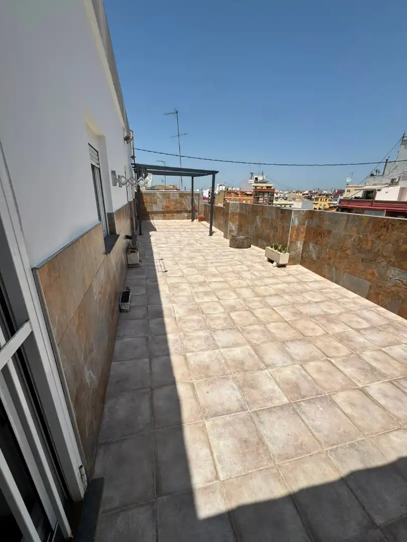 Terraza de Ático de alquiler en Valencia con Aire acondicionado, Terraza y Amueblado