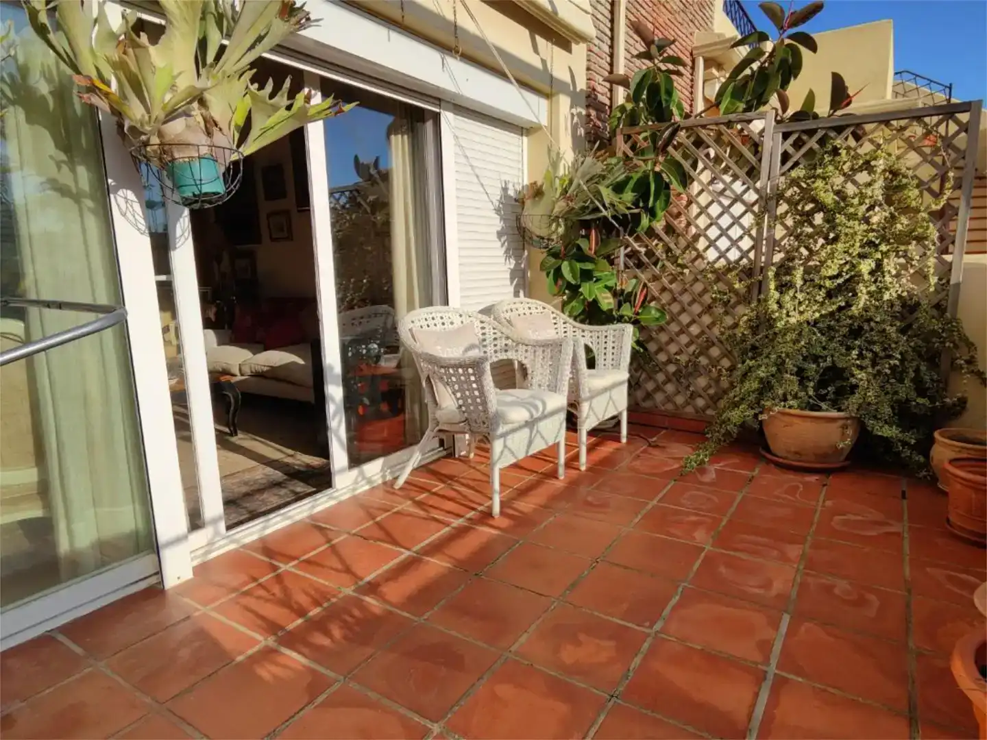 Terrace of Flat for sale in Estepona  with Air Conditioner and Swimming Pool