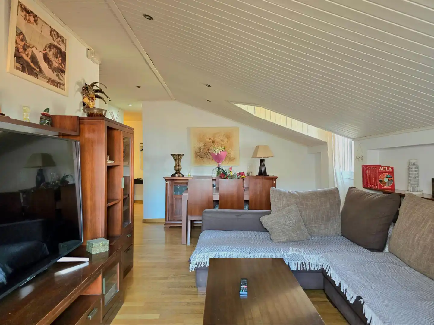 Sala de estar de Ático en venta en Alhaurín El Grande con Aire acondicionado, Calefacción y Parquet