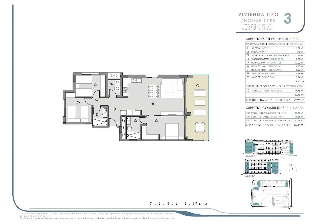 Apartament amb terrassa en venda a Playa del Acequión, Náufragos y Rocío del Mar, imagen 43