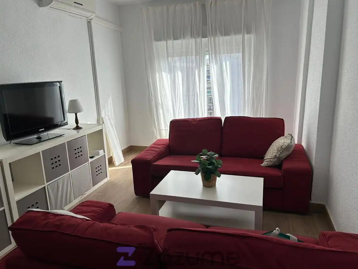 Sala de estar de Piso de alquiler en Málaga con Aire acondicionado, Calefacción y Parquet
