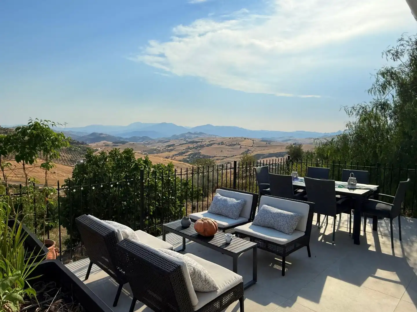 Terrassa de Finca rústica en venda en Villanueva de la Concepción amb Aire condicionat, Jardí privat i Terrassa