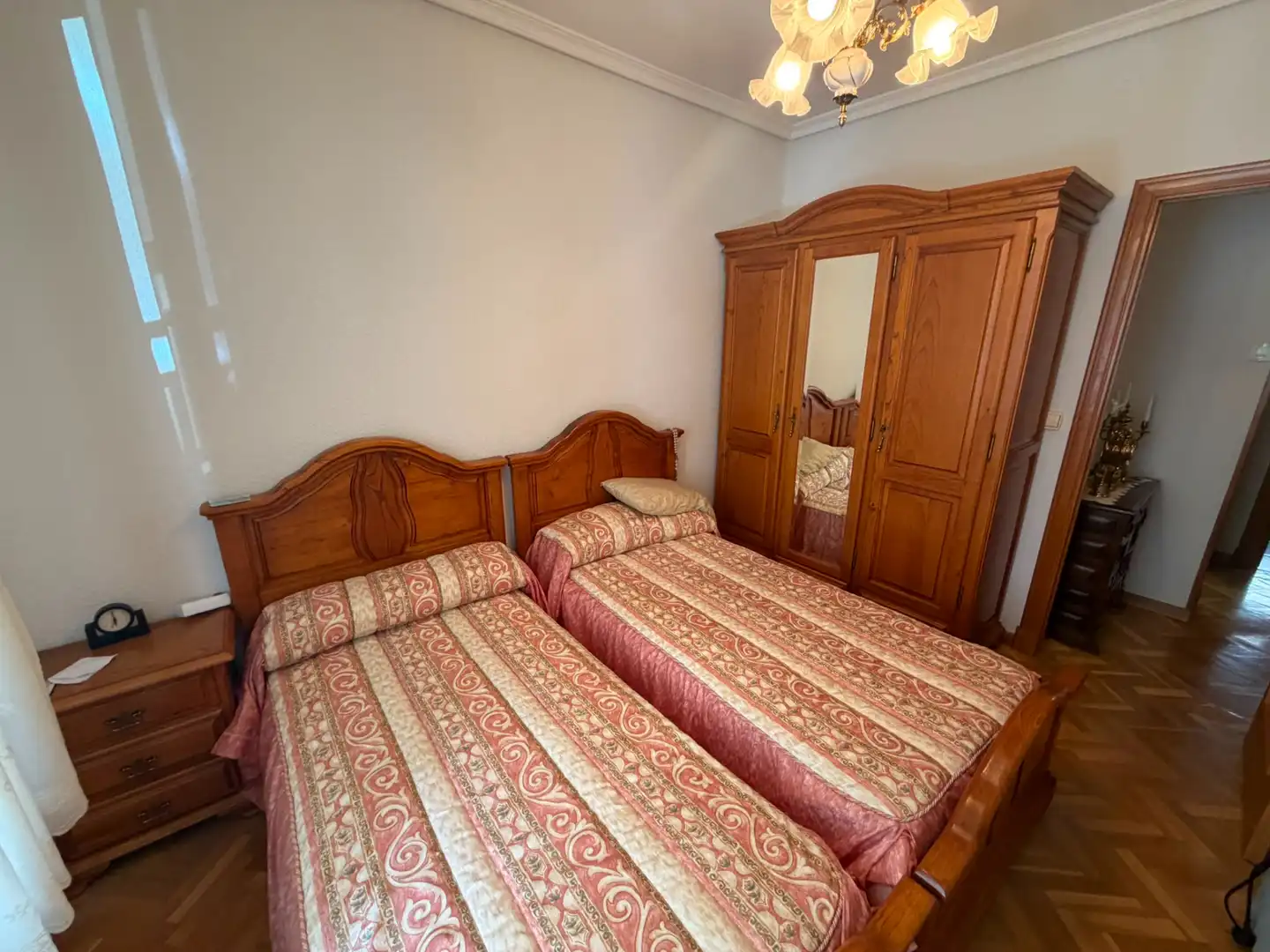 Bedroom of Flat for sale in Ávila  with Heating, Parquet flooring and Terrace