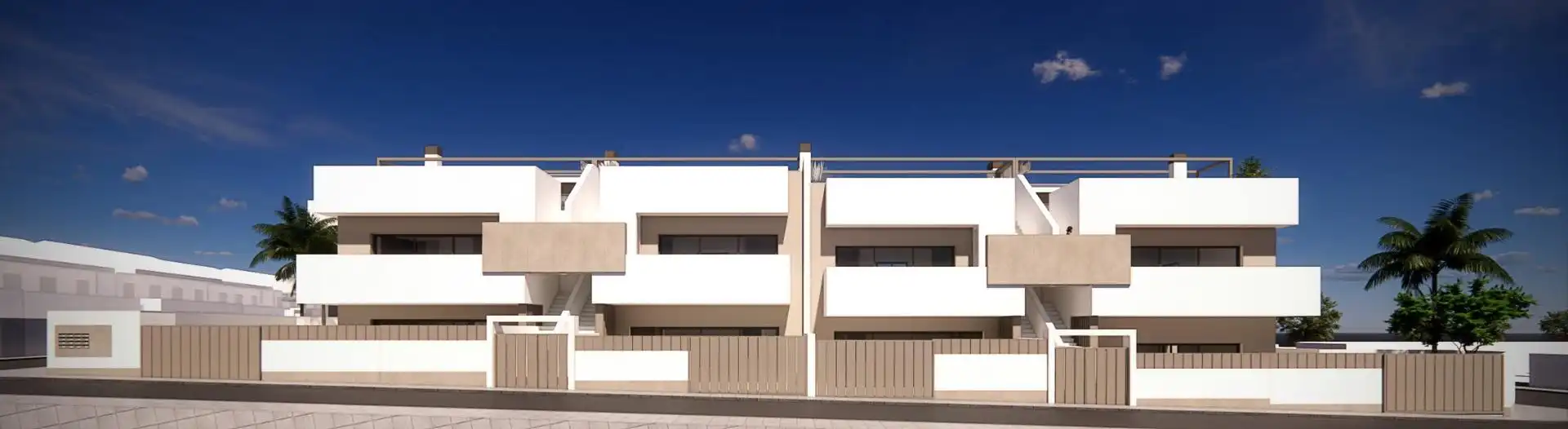 Vista exterior de Casa o xalet en venda en Pilar de la Horadada amb Jardí privat, Terrassa i Piscina
