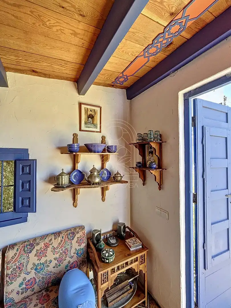 Cocina de Finca rústica en venta en Comares con Aire acondicionado, Jardín privado y Terraza