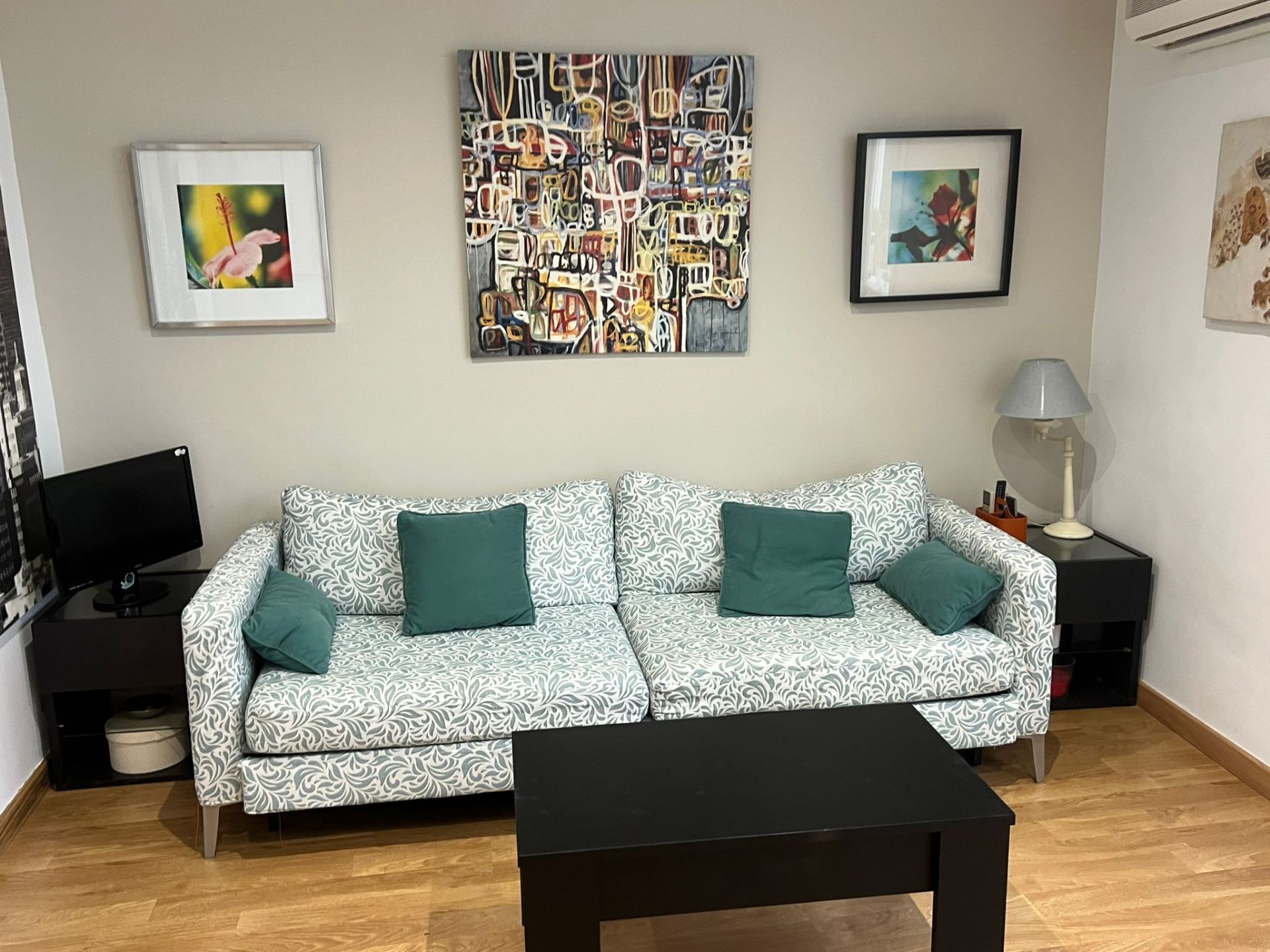 Sala de estar de Piso en venta en  Madrid Capital con Aire acondicionado, Calefacción y Parquet