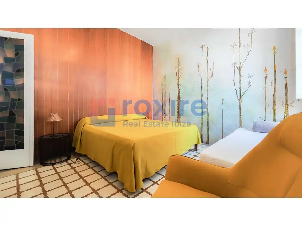 Schlafzimmer von Wohnung zur Miete in Eivissa mit Möbliert, Ofen und Waschmaschine