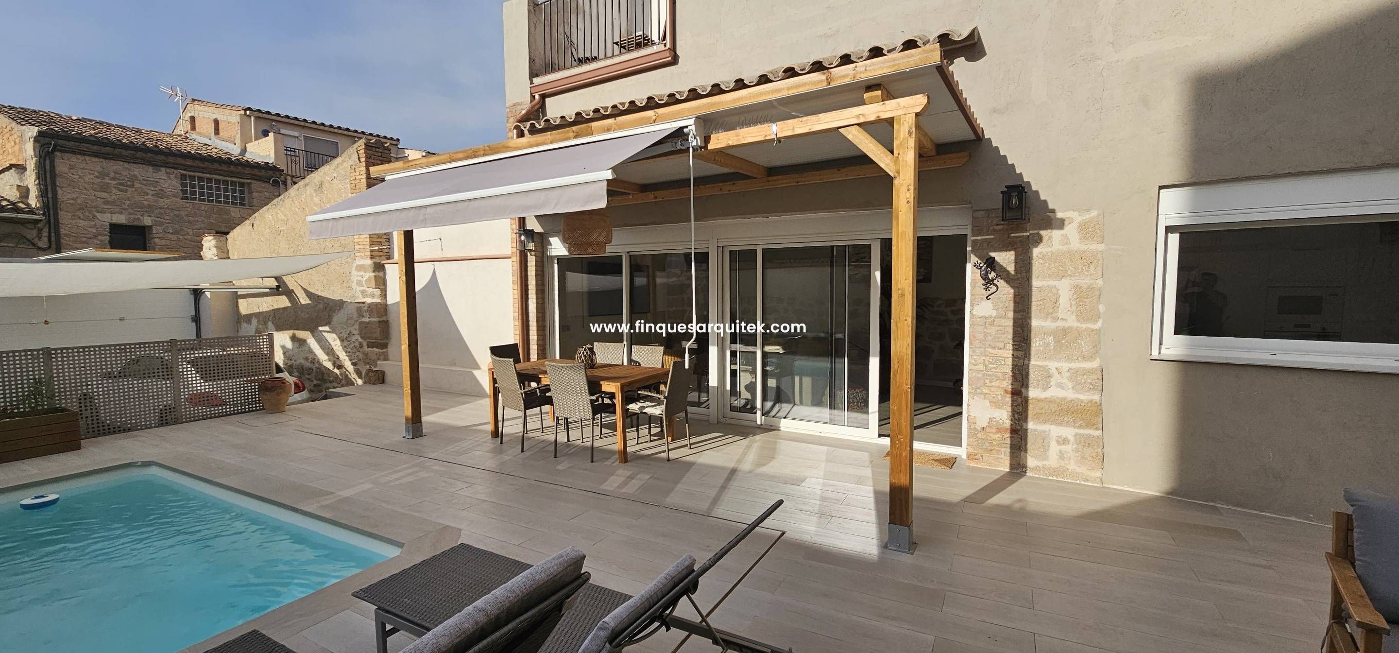 Terrace of House or chalet for sale in Puigverd de Lleida  with Air Conditioner, Private garden and Terrace