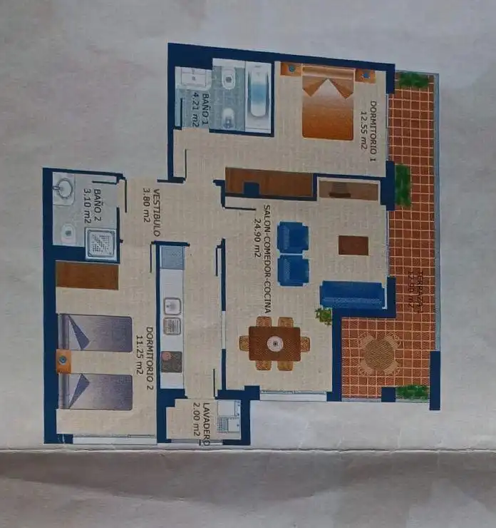 Piso en venta en Almería con Aire acondicionado, Calefacción y Terraza