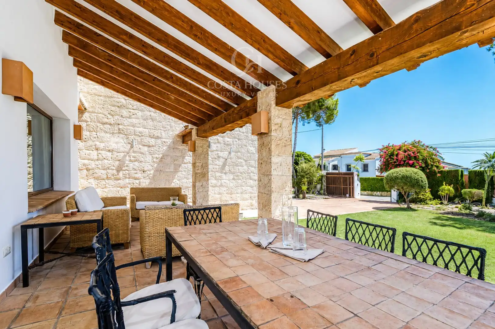 Terrassa de Casa o xalet en venda en Jávea / Xàbia amb Calefacció, Jardí privat i Terrassa