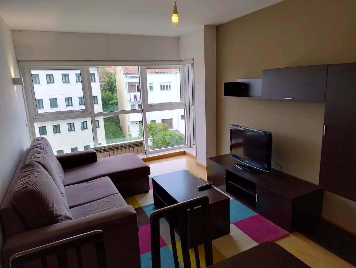 Living room of Flat for rent in Santiago de Compostela   with Heating, Storage room and Furnished