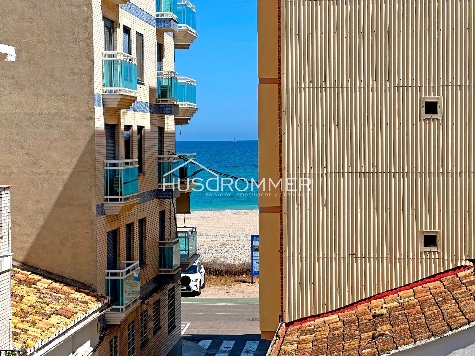 Exterior view of Flat for sale in Burriana / Borriana  with Air Conditioner, Terrace and Furnished