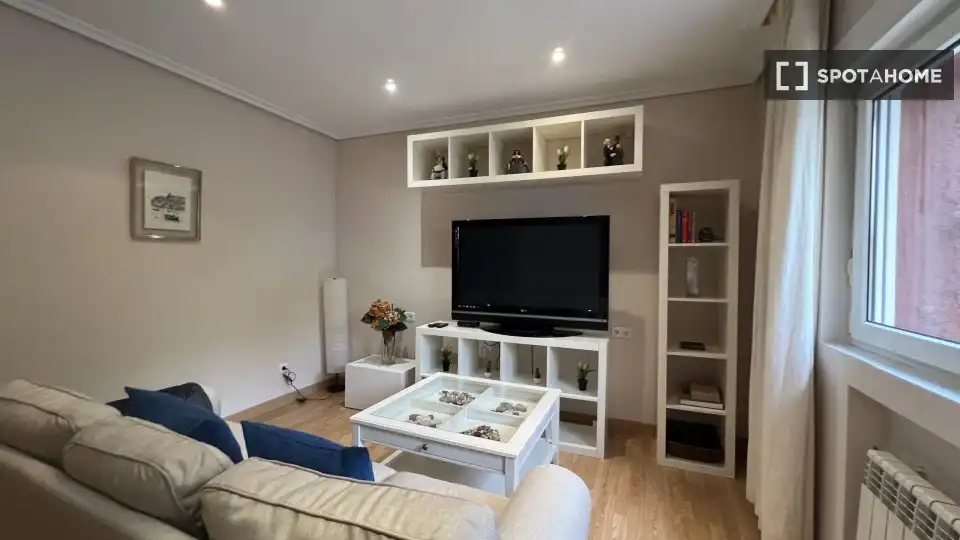 Sala de estar de Piso de alquiler en Madrid con Aire acondicionado, Calefacción y Amueblado