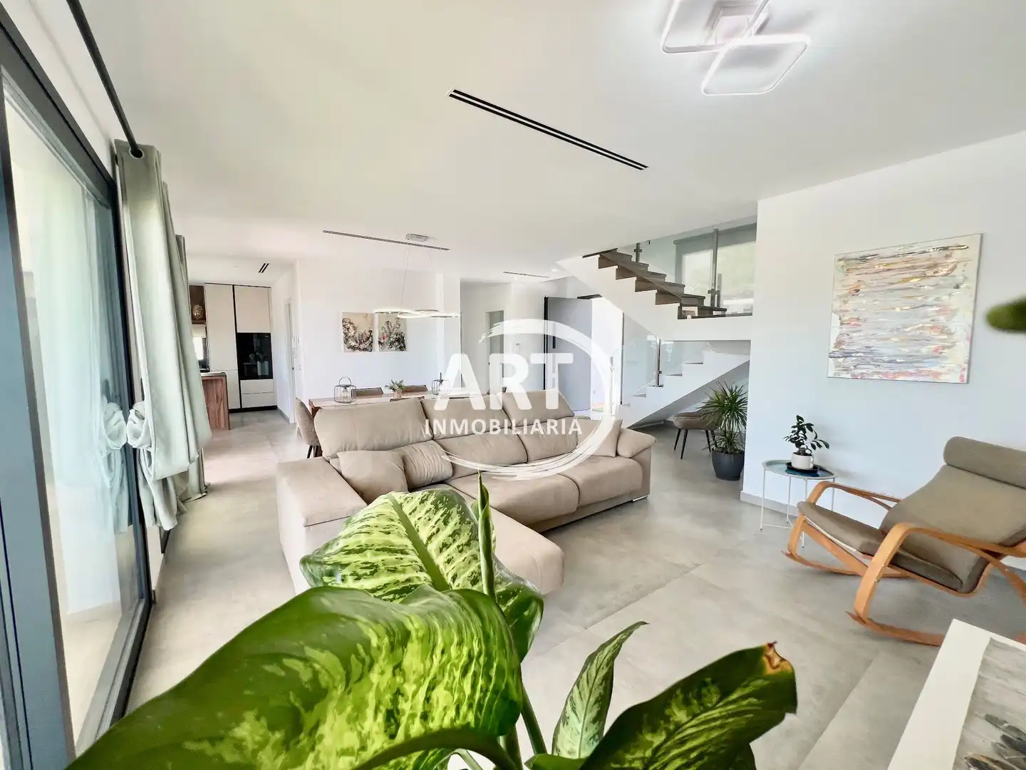 Sala de estar de Casa o chalet en venta en San Antonio de Benagéber con Aire acondicionado, Calefacción y Jardín privado