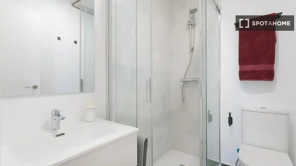 Bathroom of Flat for rent in Alicante / Alacant  with Air Conditioner, Heating and Furnished