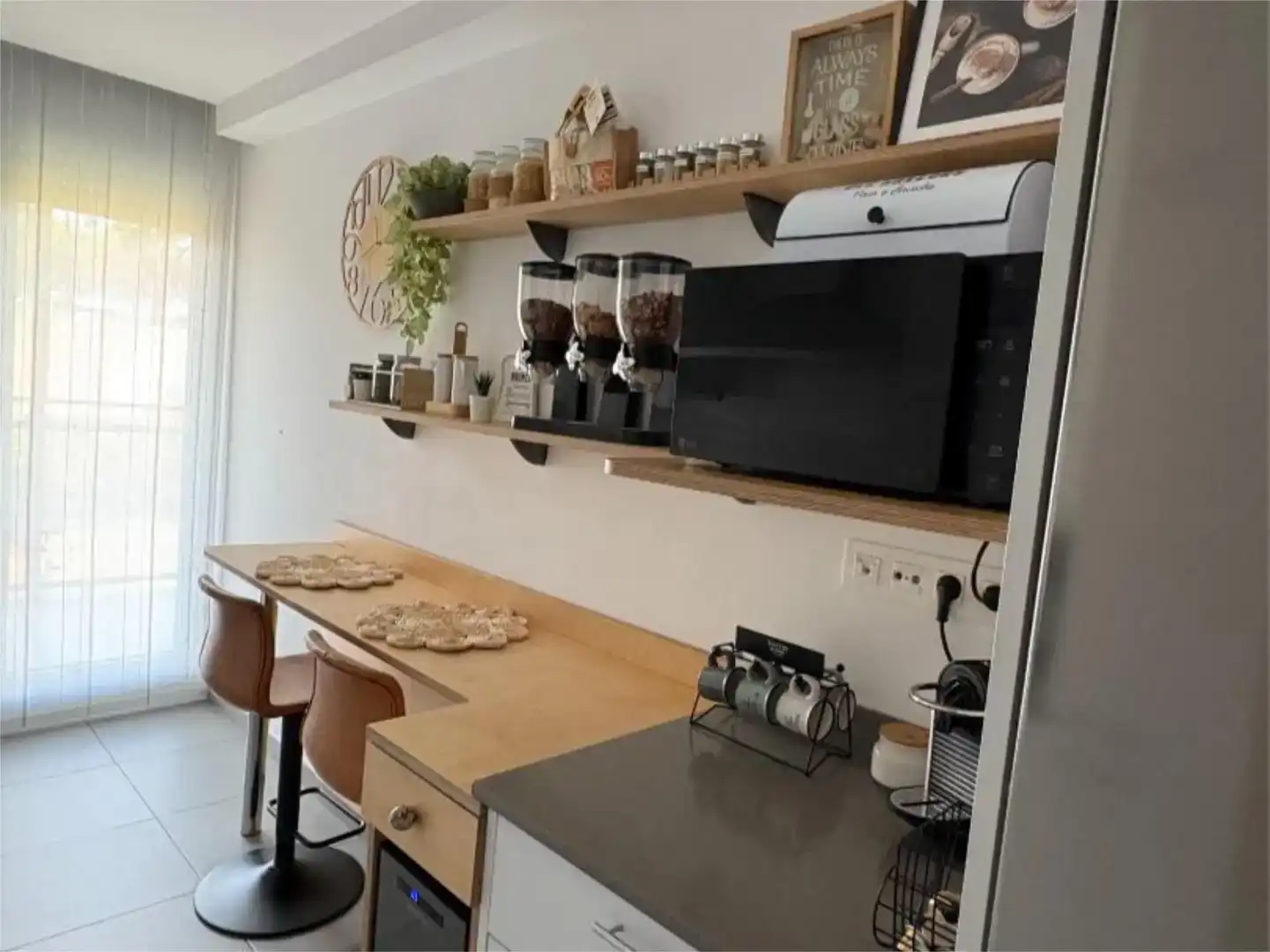 Kitchen of Flat for sale in Sabadell  with Air Conditioner and Swimming Pool