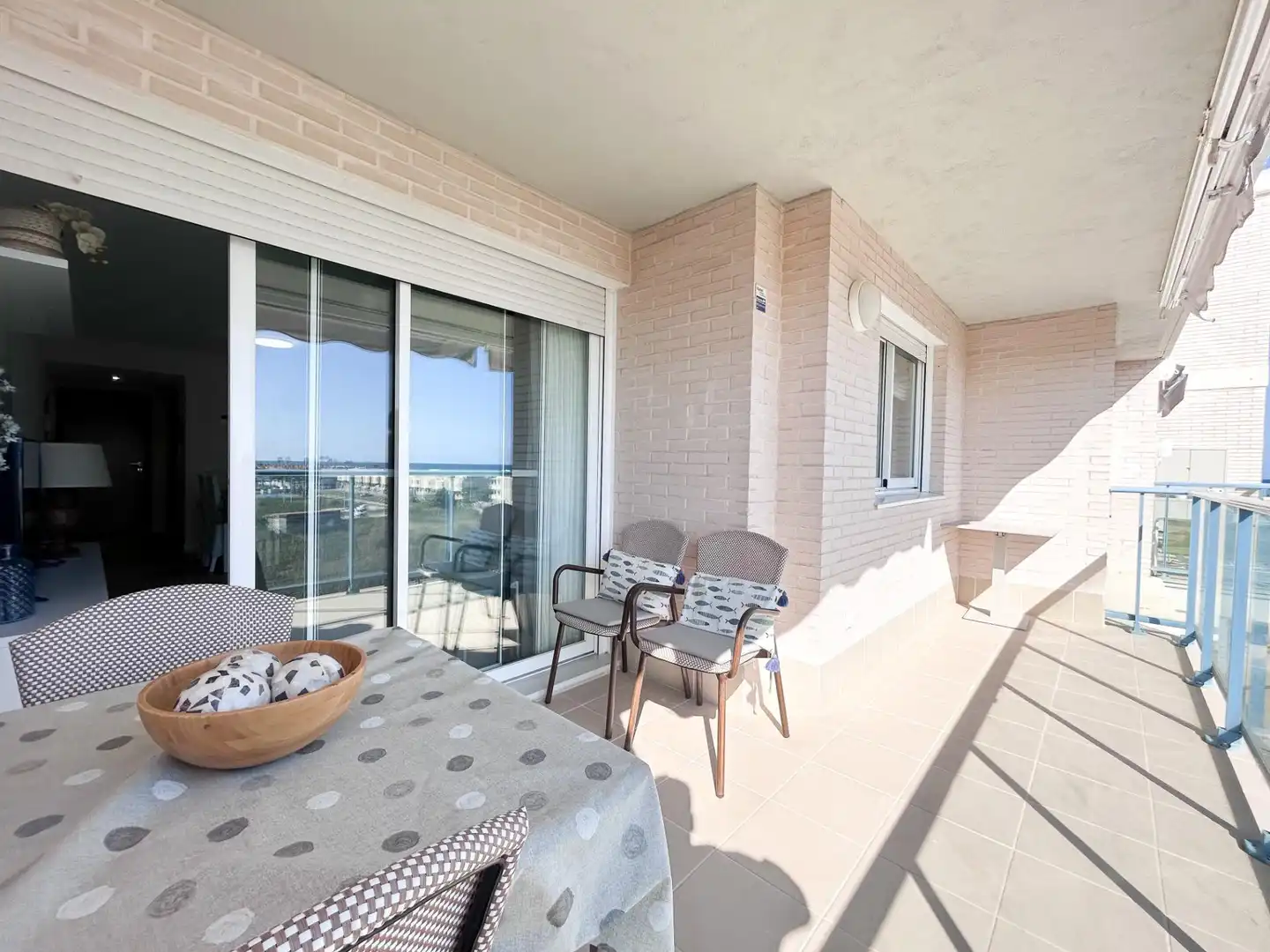 Terrasse von Wohnungen zur Miete in El Puig de Santa Maria mit Klimaanlage, Heizung und Privatgarten