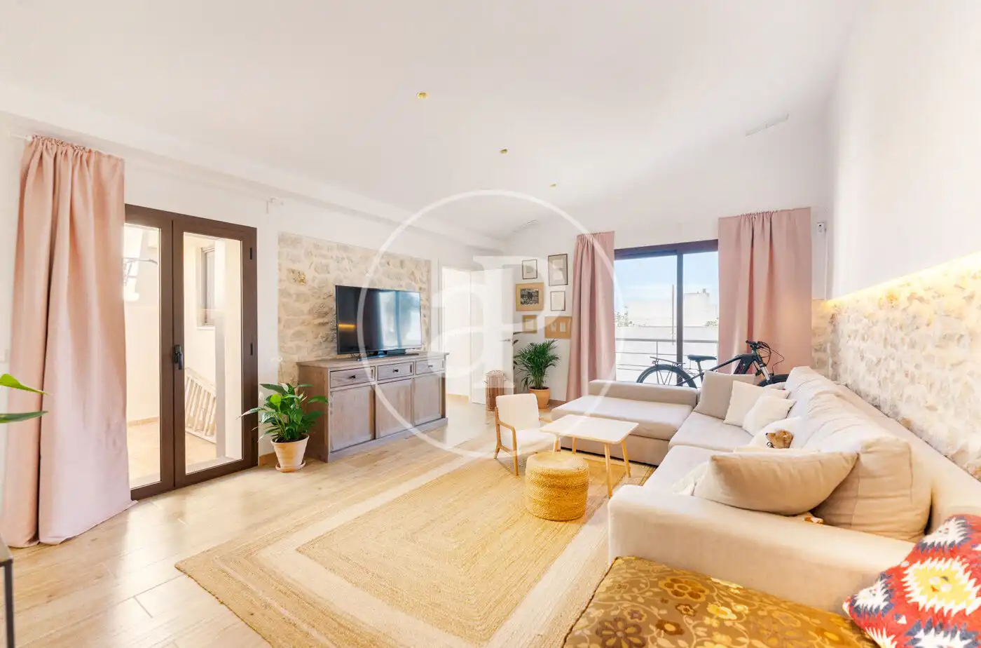 Sala de estar de Casa o chalet en venta en Lloseta con Aire acondicionado, Calefacción y Terraza