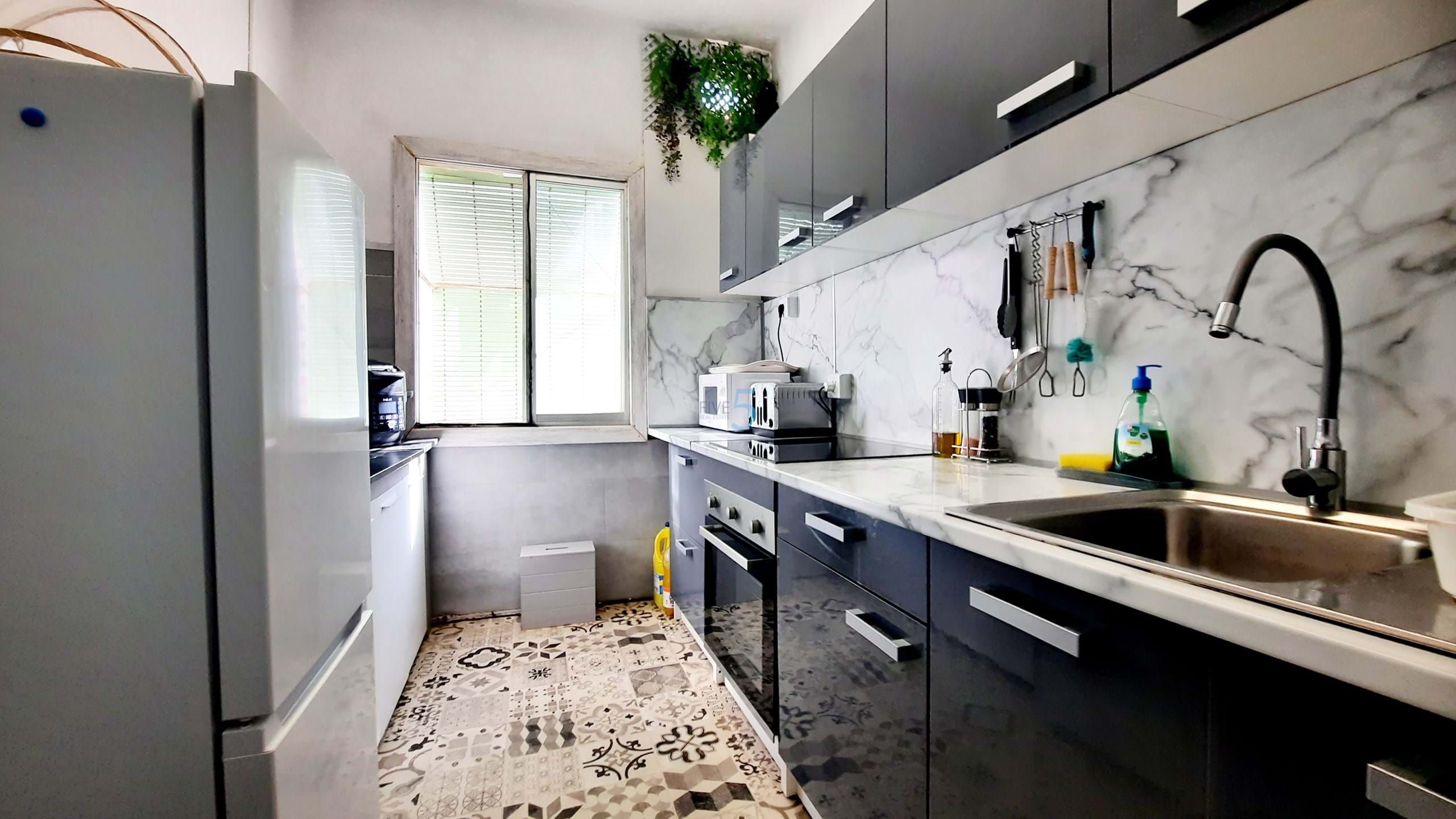 Kitchen of Flat for sale in Cartagena  with Storage room, Furnished and Balcony