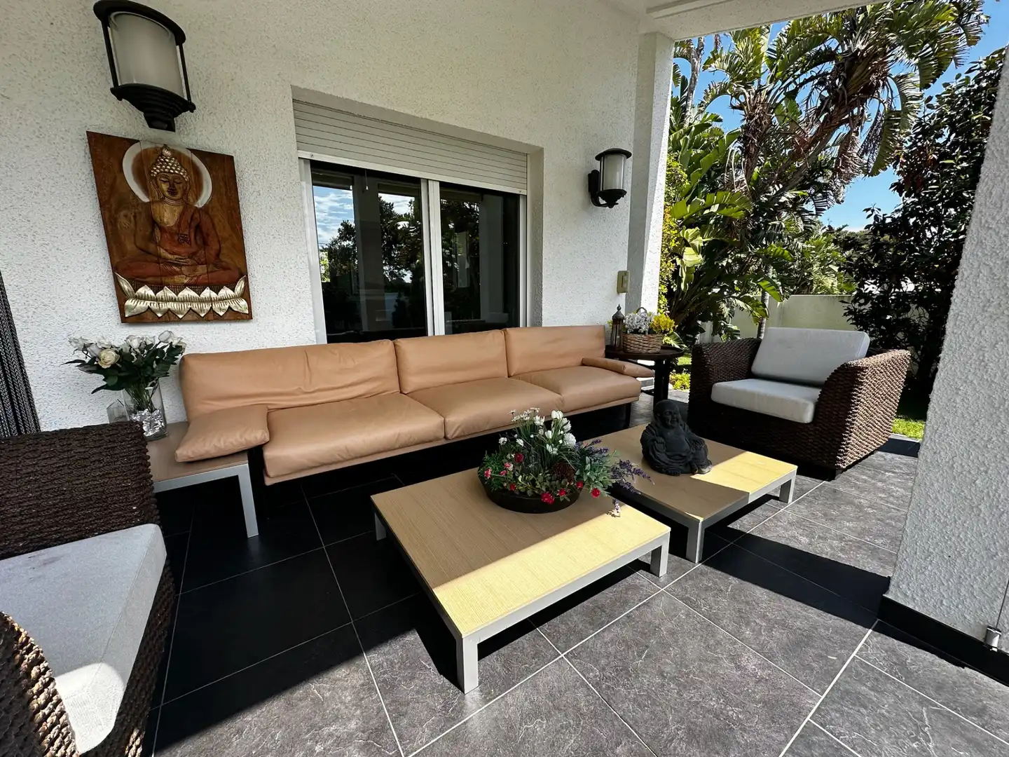 Terrasse von Haus oder Chalet zum Verkauf in Mont-roig del Camp mit Klimaanlage, Heizung und Privatgarten