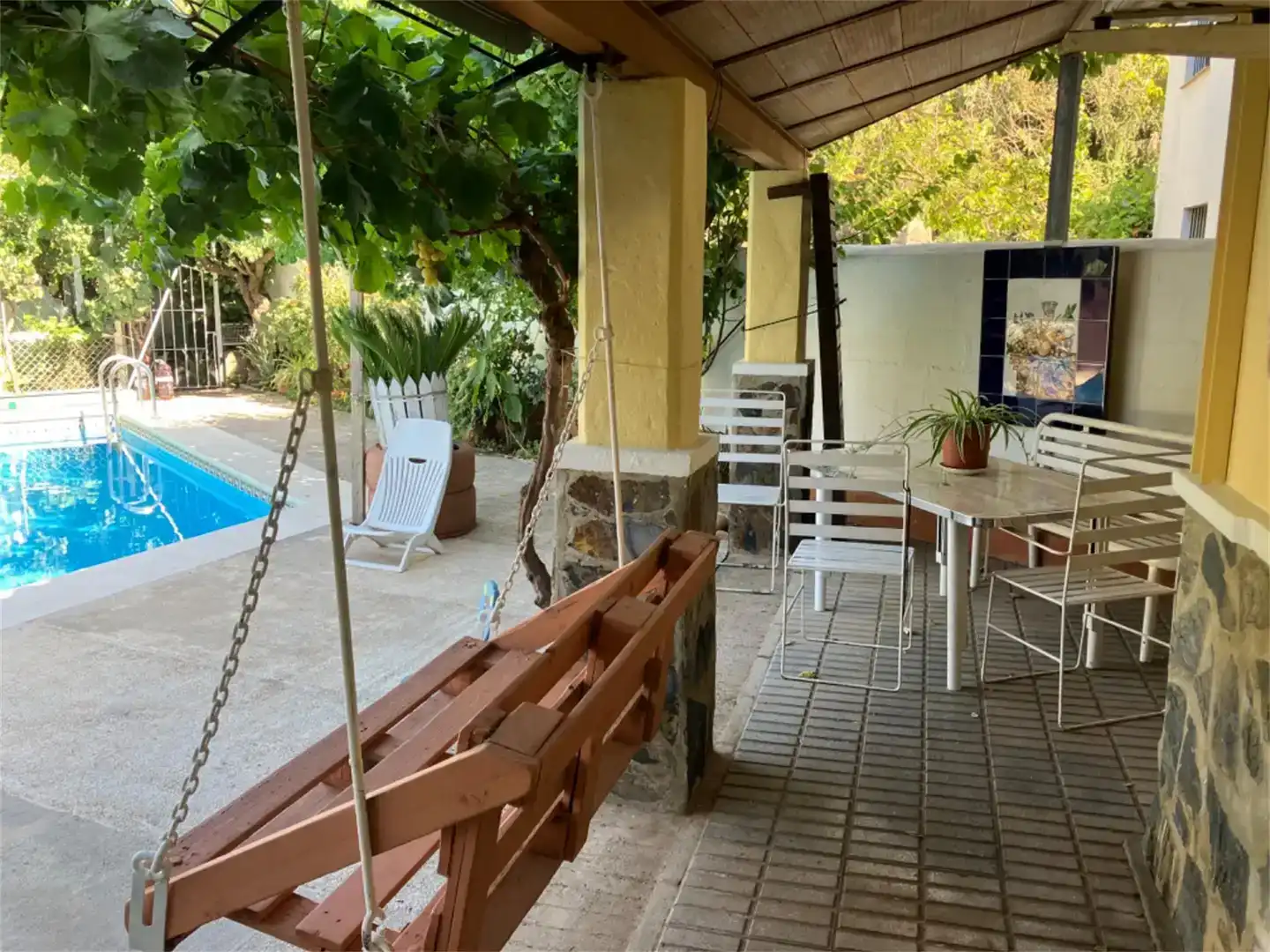 Terrassa de Casa o xalet en venda en Constantina amb Aire condicionat, Jardí privat i Traster