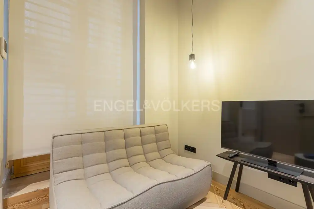 Sala de estar de Piso de alquiler en Madrid con Aire acondicionado, Calefacción y Amueblado