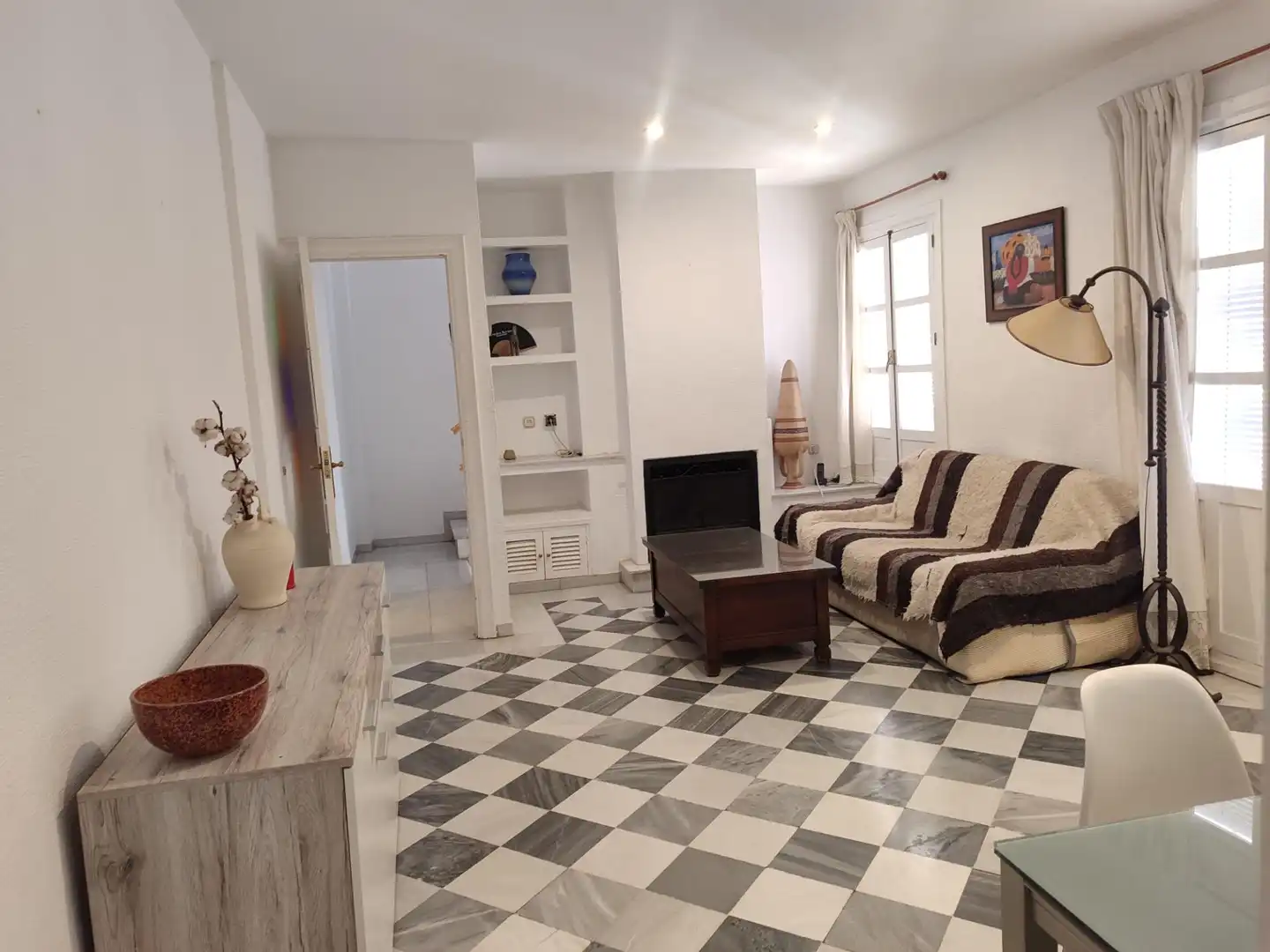 Living room of Houses for rent in Granada  with Heating, Terrace and Furnished