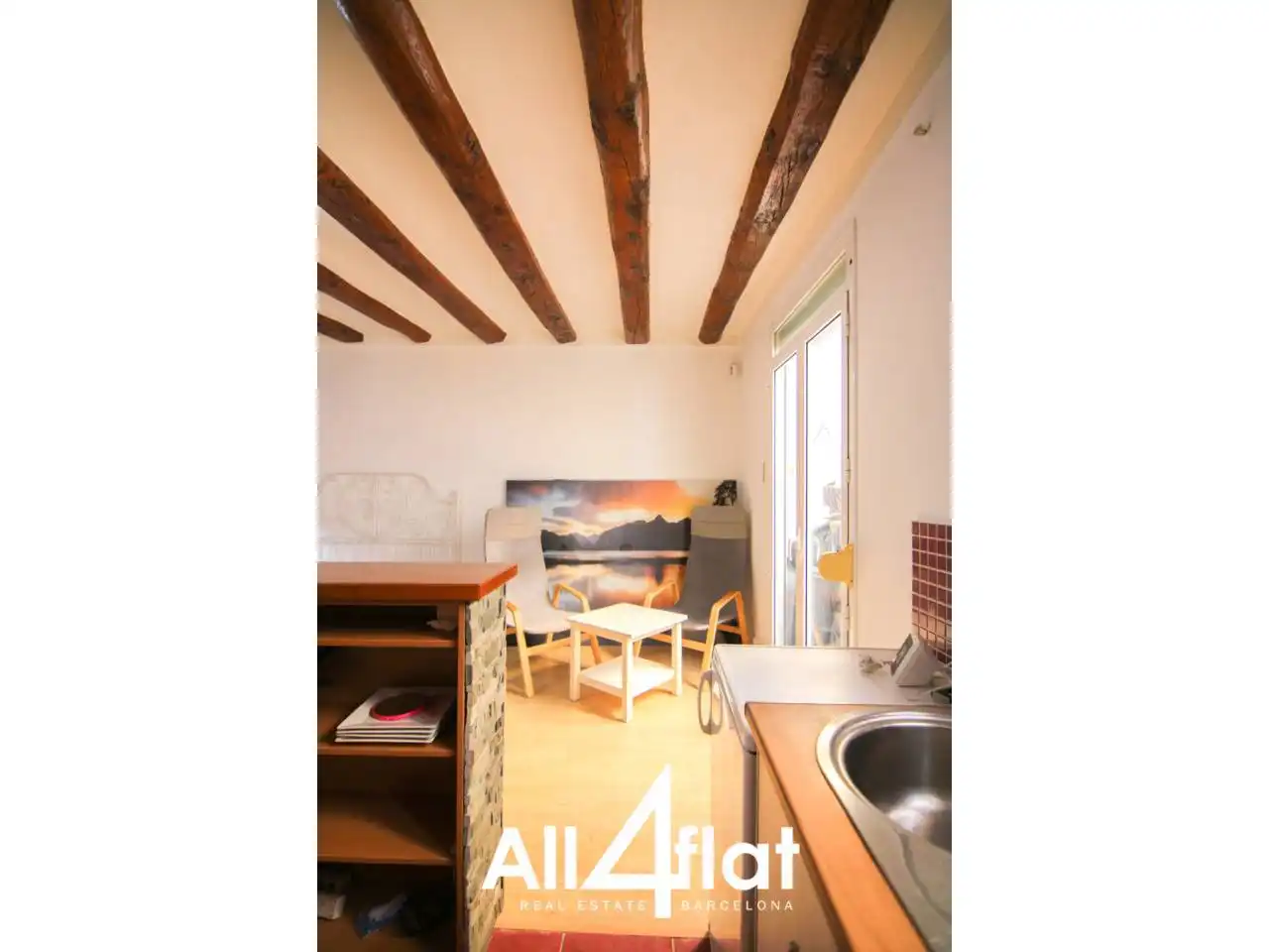 Bedroom of Flat for rent in Barcelona  with Heating, Parquet flooring and Furnished