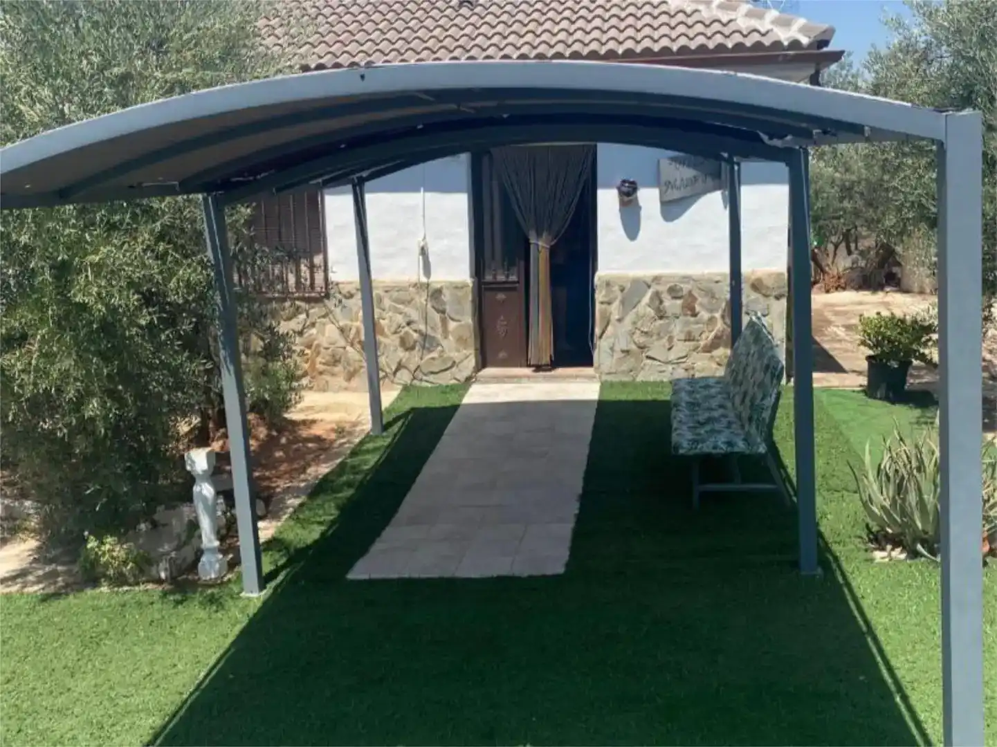 Terrassa de Finca rústica en venda en Vilches amb Jardí privat, Piscina i Moblat