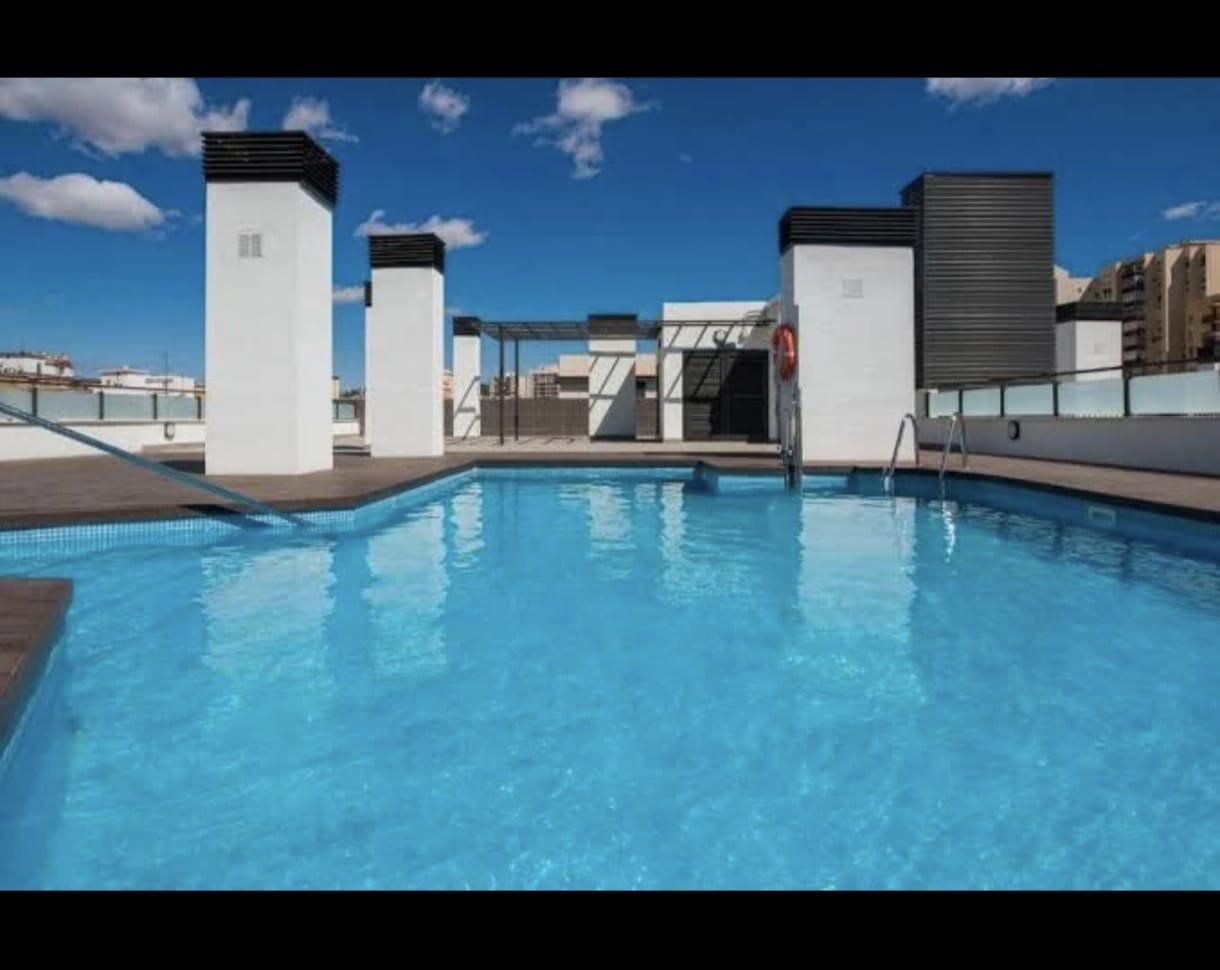 Swimming pool of Flat for sale in Málaga Capital  with Air Conditioner, Heating and Terrace