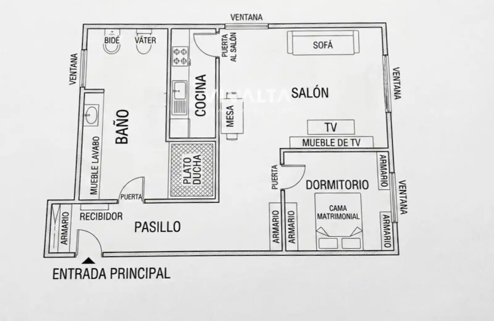 Piso en venta en Madrid con Aire acondicionado, Calefacción y Trastero