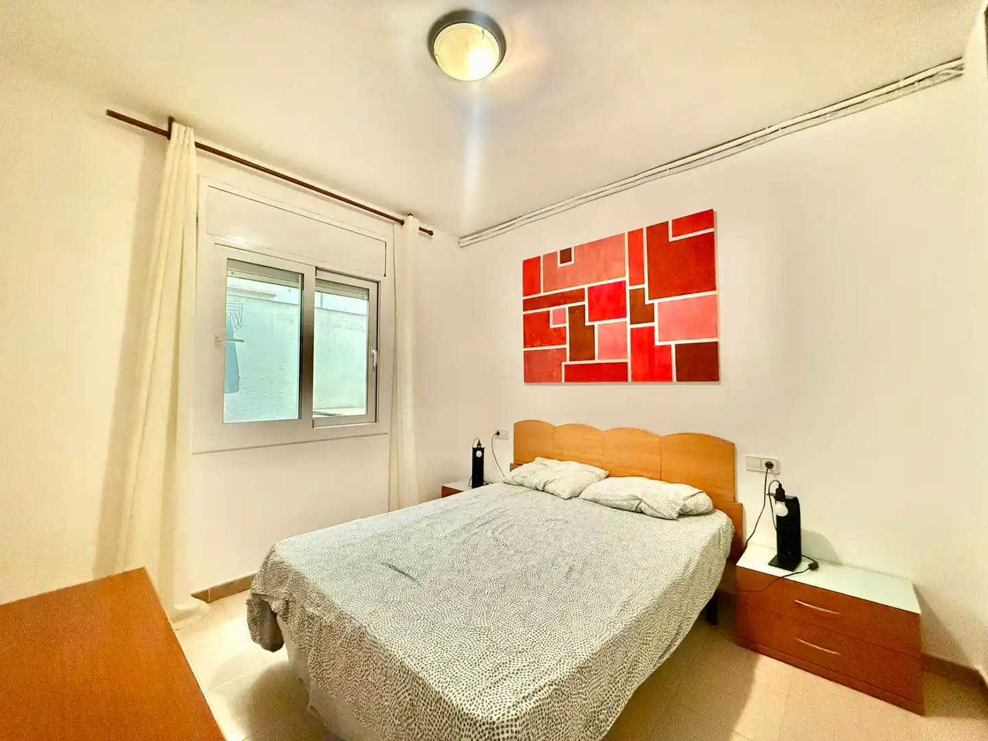 Bedroom of Flat for sale in Blanes  with Air Conditioner, Parquet flooring and Furnished