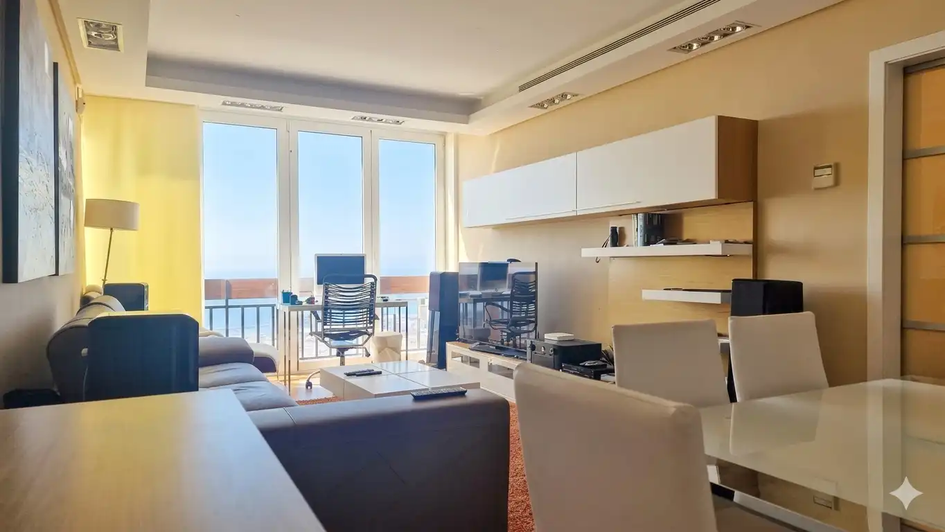 Living room of Flat for sale in Santa Cruz de Tenerife  with Air Conditioner, Furnished and Jacuzzi