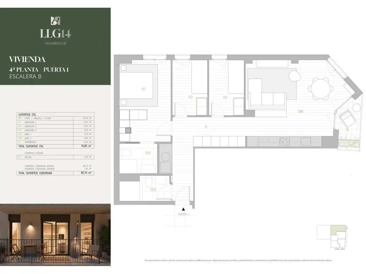Penthouse mit Terrasse zum Verkauf in Avenida Primer de Maig 14-16, imagen 6