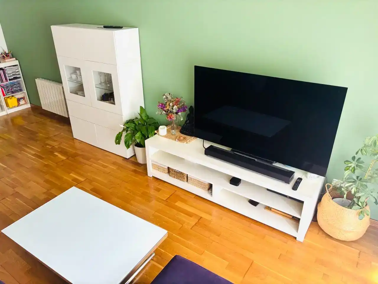 Sala d'estar de Pis en venda en Santa Coloma de Gramenet amb Aire condicionat i Balcó