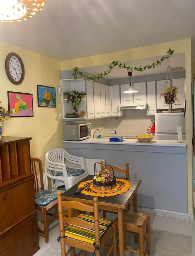 Cocina de Apartamento en venta en Mont-roig del Camp con Terraza, Amueblado y Piscina comunitaria